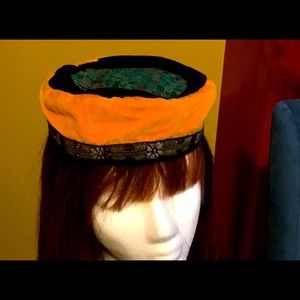 Bohemian velvet hat